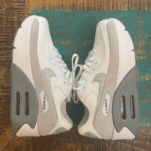 Nike Air White Lace-Up Sneakers